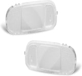 Roof Map Dome Light Cover Overhead Console Reading Lamp Lens White Led Blubs Housing Compatible with Dodge Ram 1500 2500 3500 4500 5500