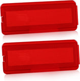 Interior Door Reflectors Red Front & Rear Reflector Light Cover Compatible with Ford Excursion 2000 to 2005, F250 F350 F450 F550 Super Duty 1999 to 2007, Pack of 2