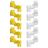 Tailgate Handle Door Lock Rod Clips Left Right Driver Passenger Side Yellow White 5mm Rod Size for 69293-12030 69293-12040 Compatible with Tundra Camry Celica Corolla Echo Highlander