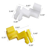 Tailgate Handle Door Lock Rod Clips Left Right Driver Passenger Side Yellow White 5mm Rod Size for 69293-12030 69293-12040 Compatible with Tundra Camry Celica Corolla Echo Highlander